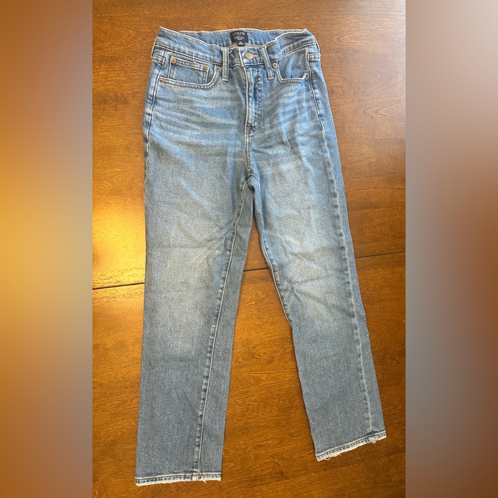 Classic Blue Women's Jeans - J. Crew essential straight jean